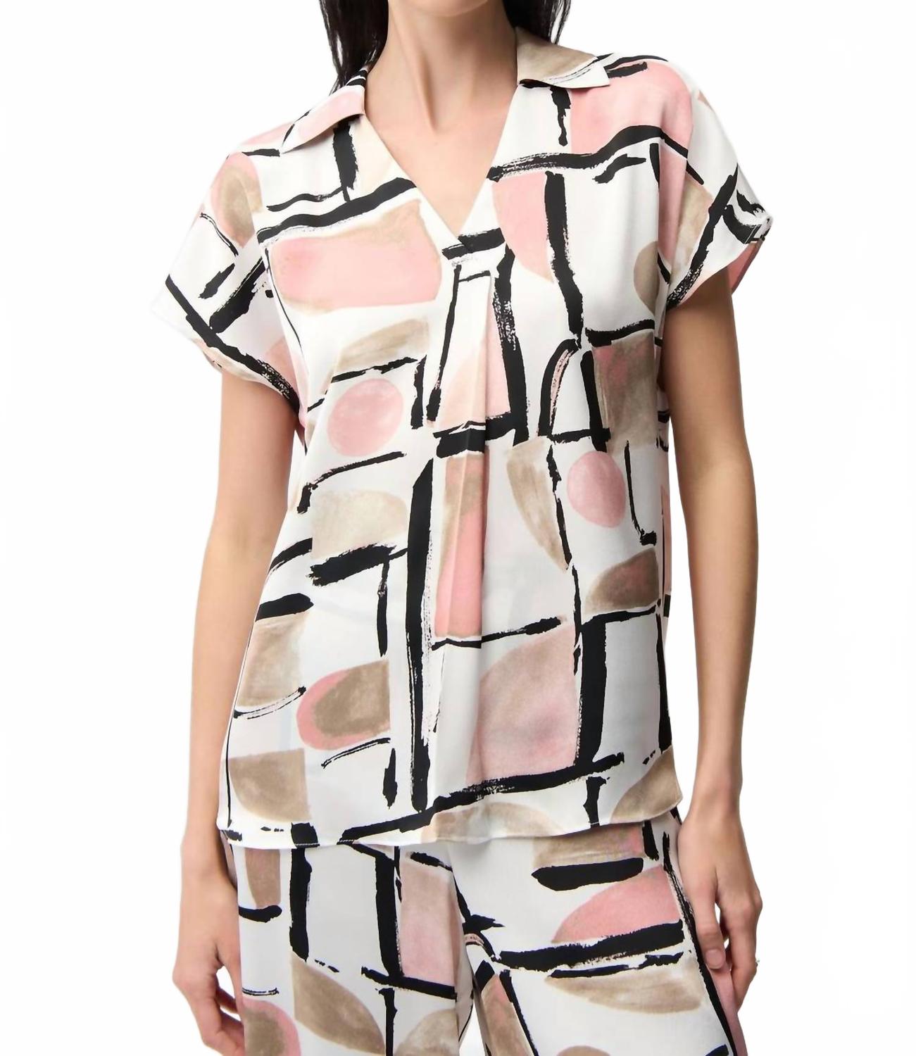 Top con cuello en V