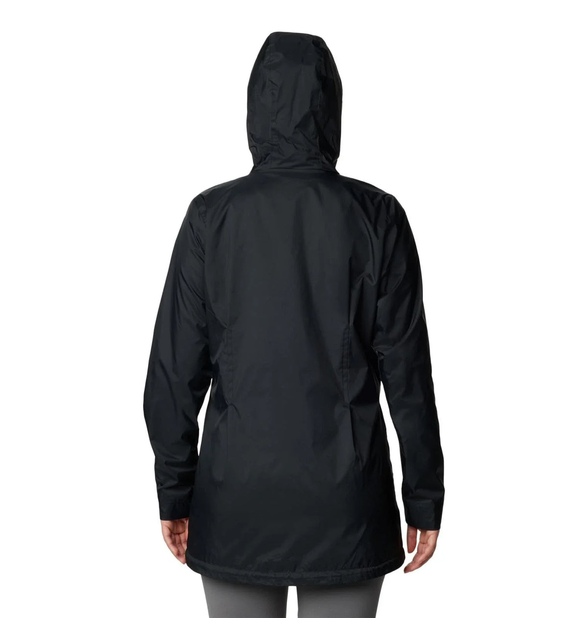 Chaqueta de mujer impermeable color negro