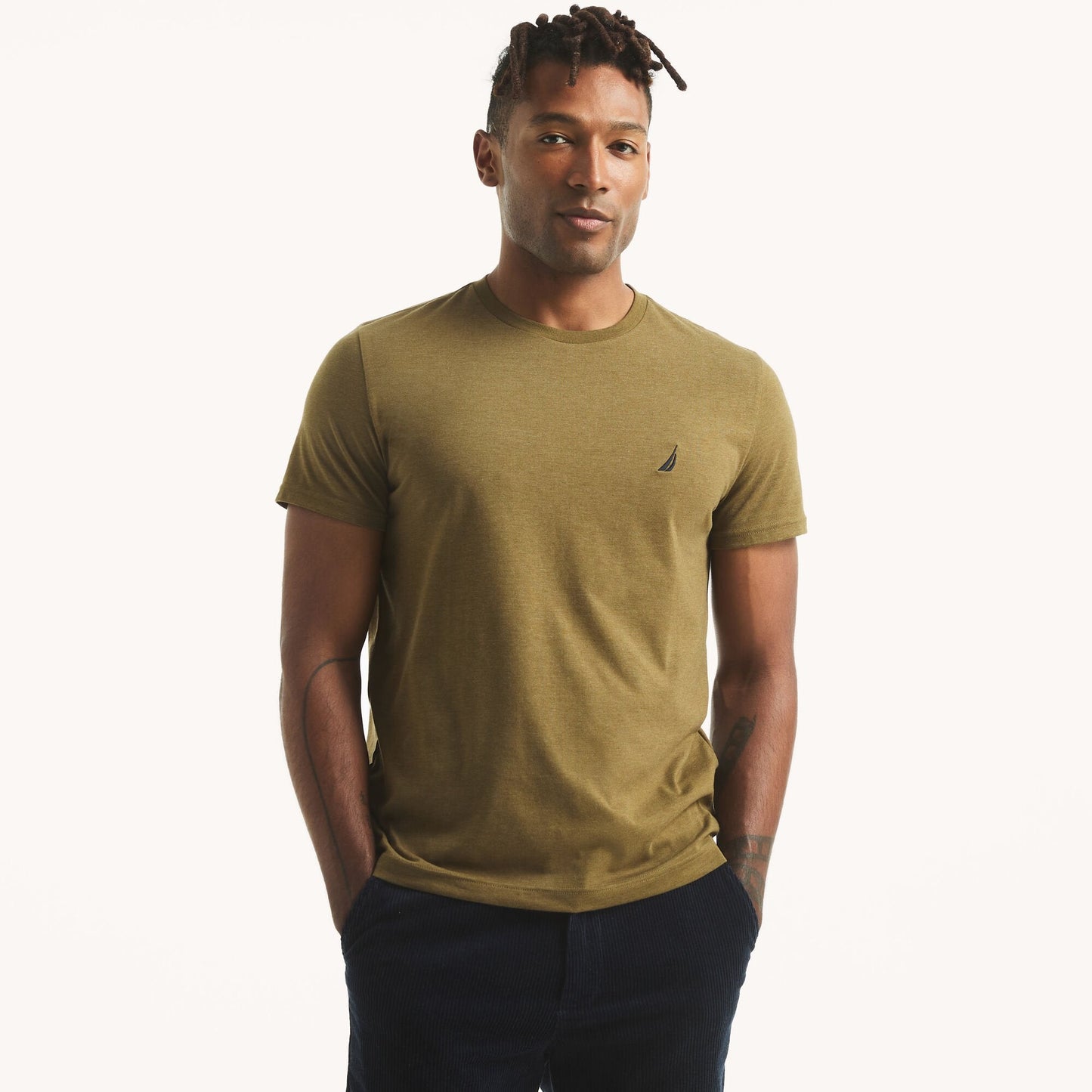 Camiseta de hombre con cuello redondo