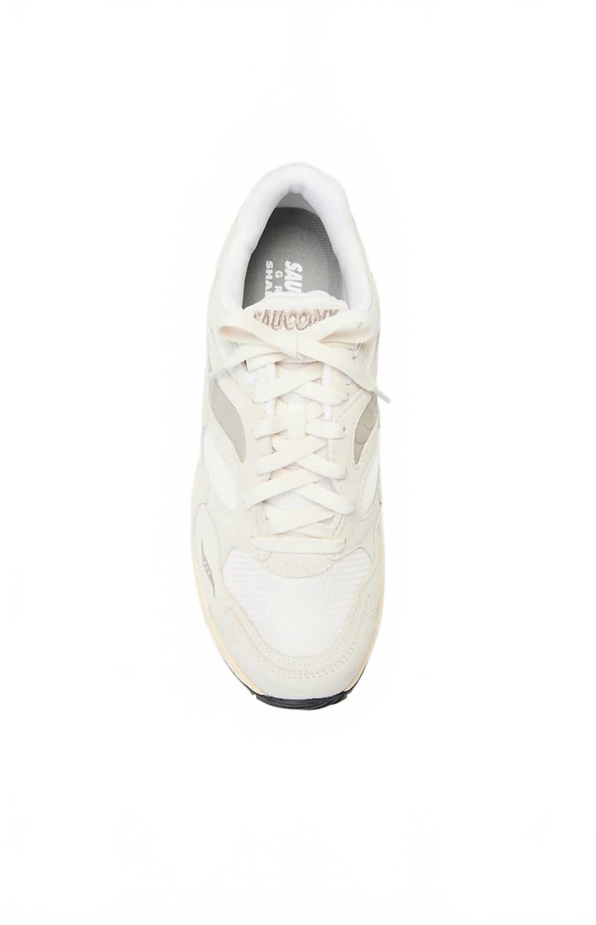 Tenis unisex color blanco y crema