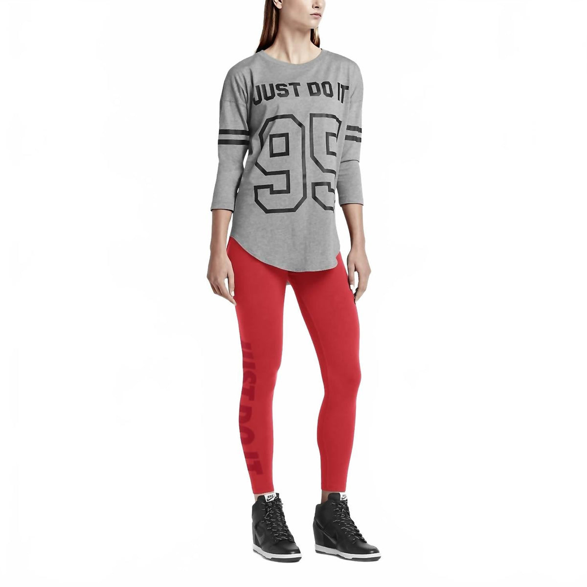 Leggings de mujer color rojo