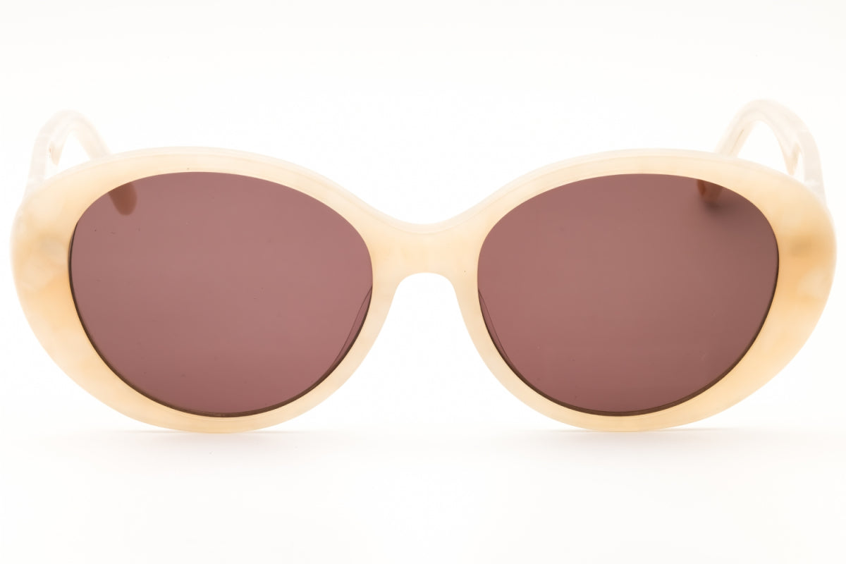 Gafas color café y marfil