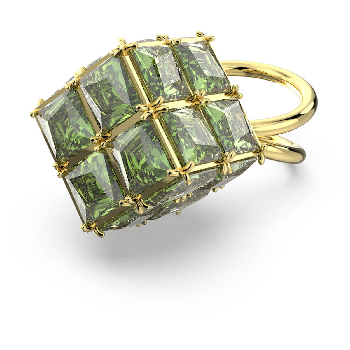 Anillo color verde y dorado