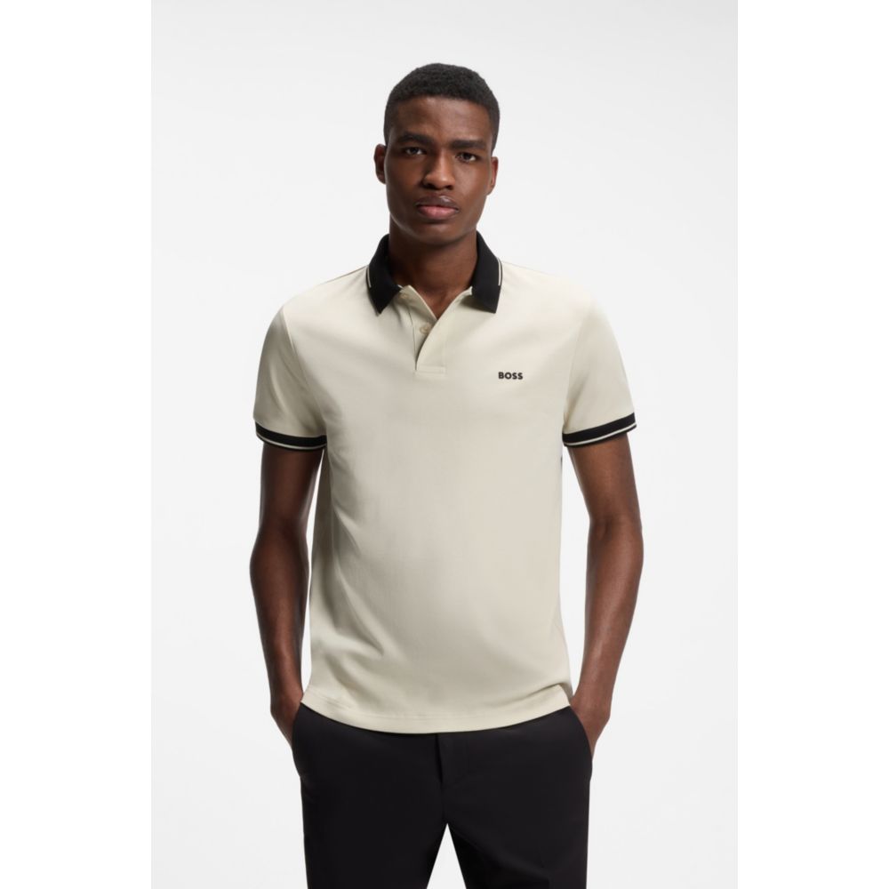 Polo de algodón de corte ajustado