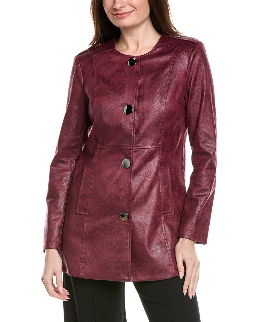 Chaqueta de efecto cuero