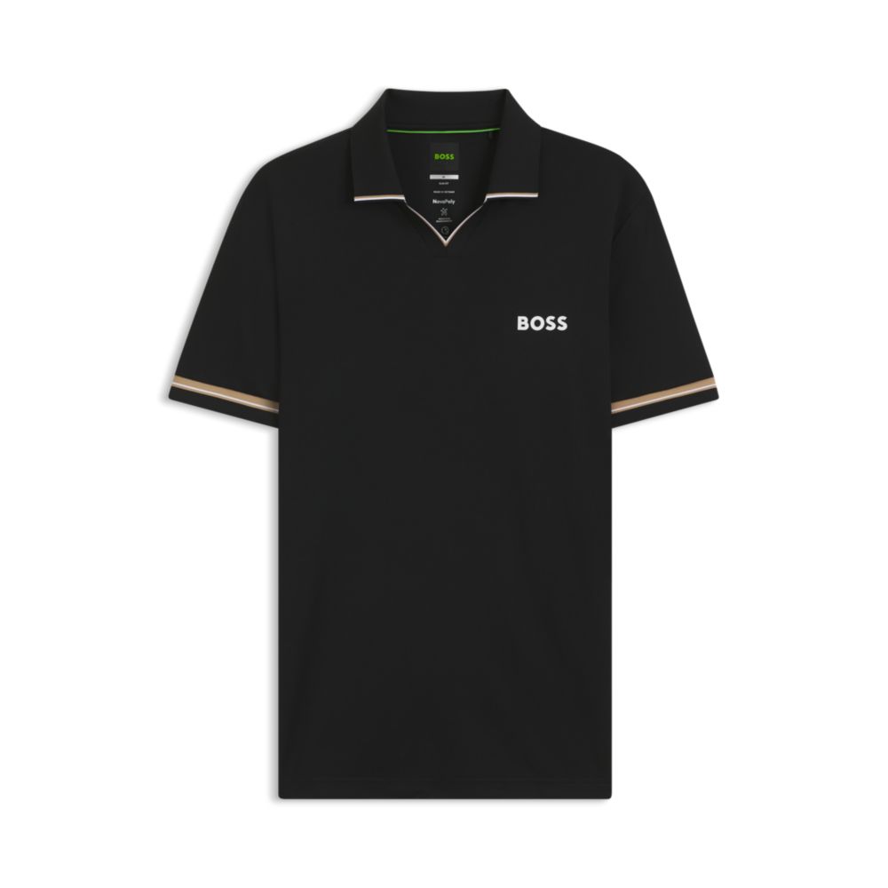 Polo de corte ajustado a rayas