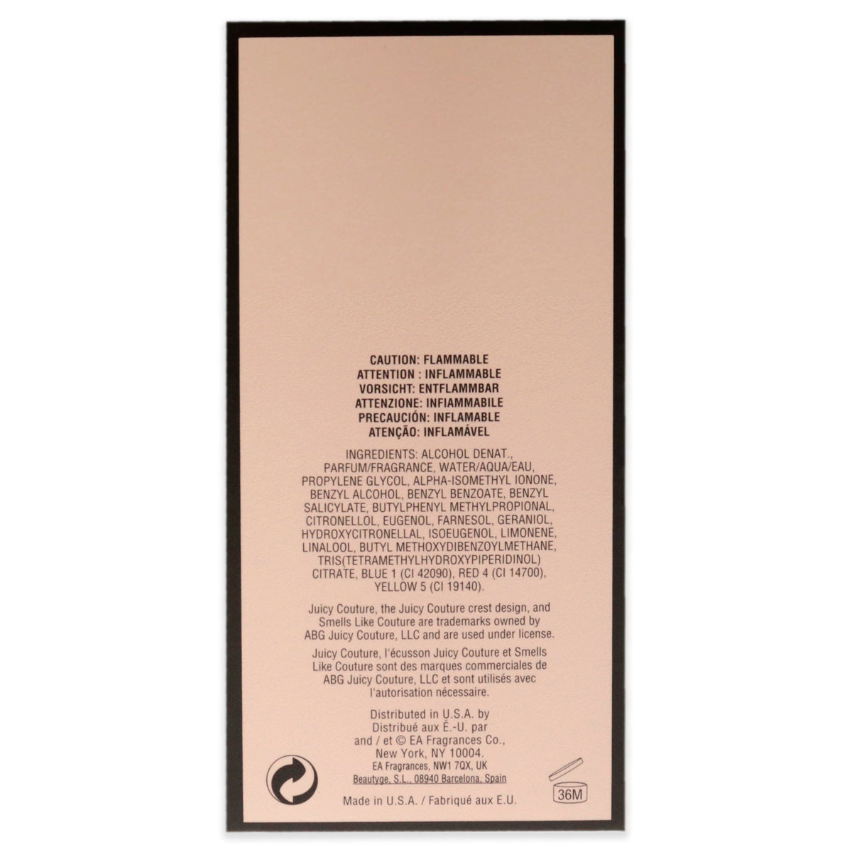 Perfume de mujer eau de parfum 3,4 oz