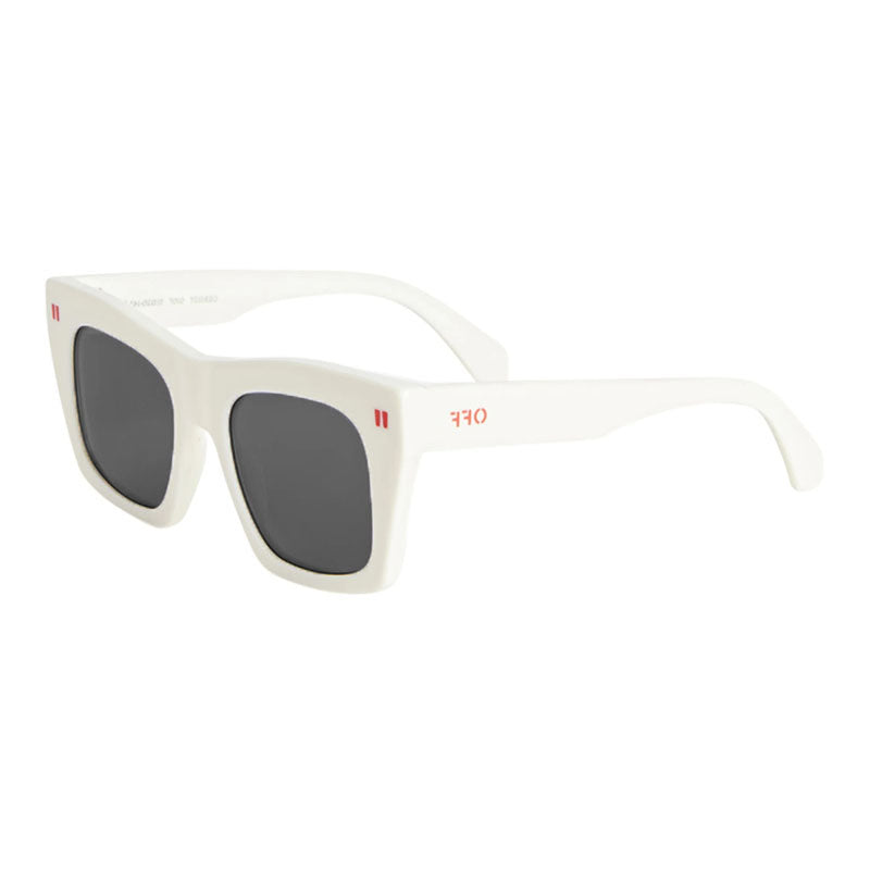 Gafas color gris oscuro y blanco