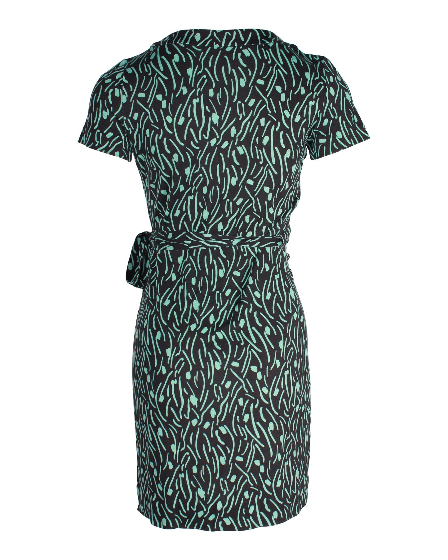 Vestido de seda corto con estampado