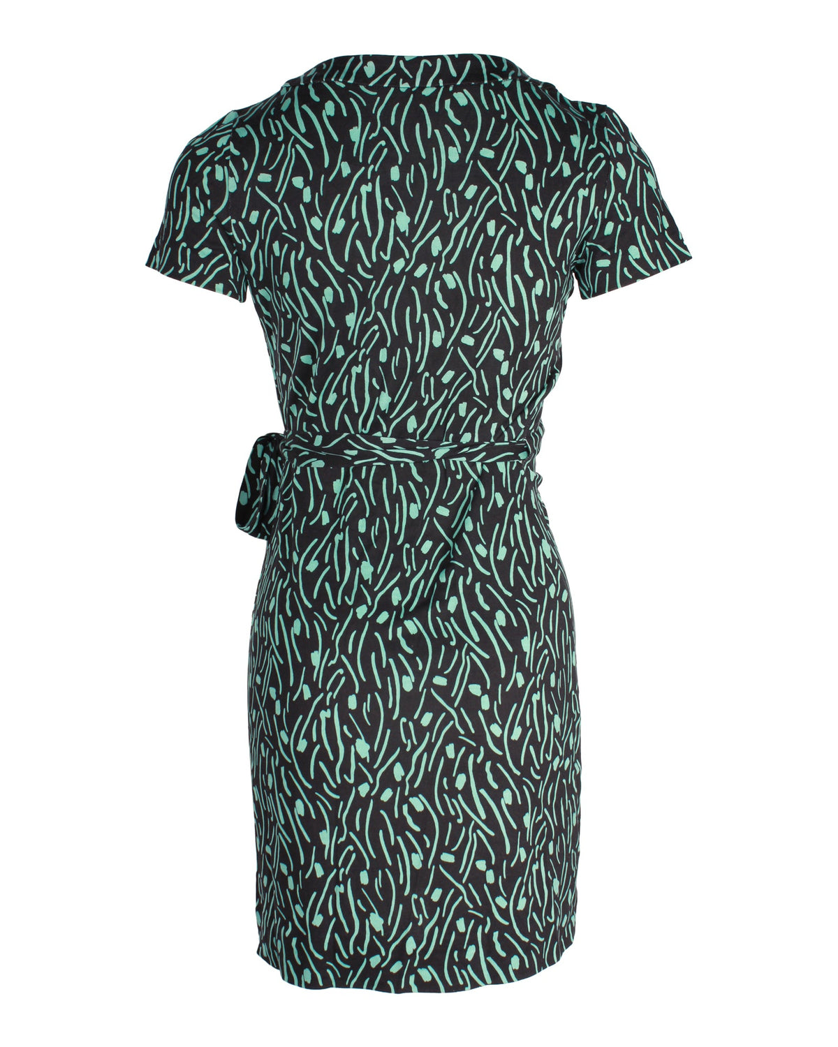 Vestido de seda corto con estampado