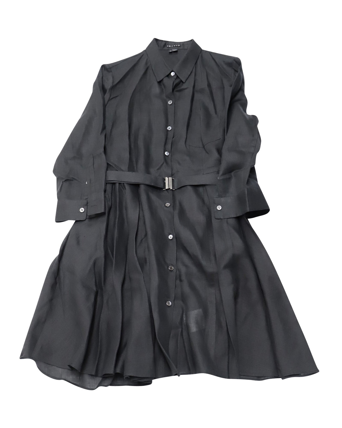 Vestido de lino color negro