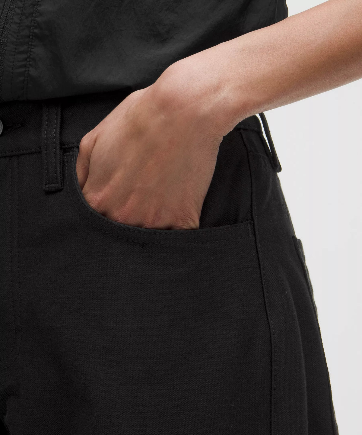 Pantalón de pierna ancha de tiro bajo
