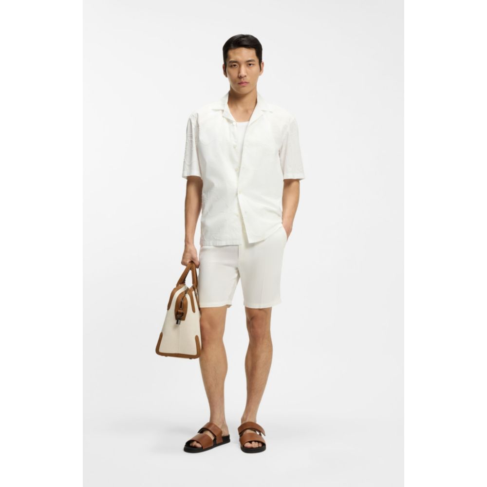 Short de mezcla de lino