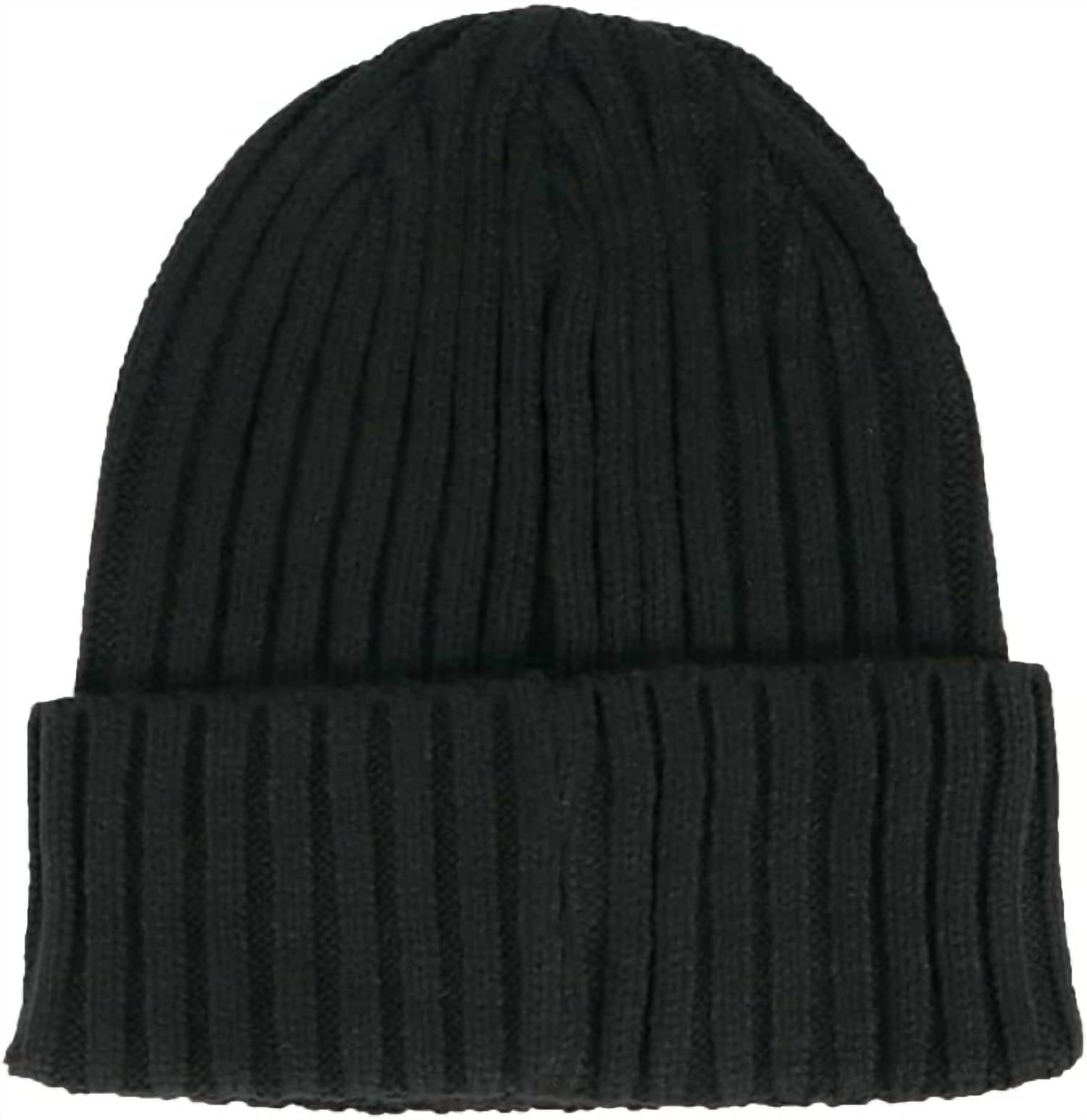 Gorro tejido color negro