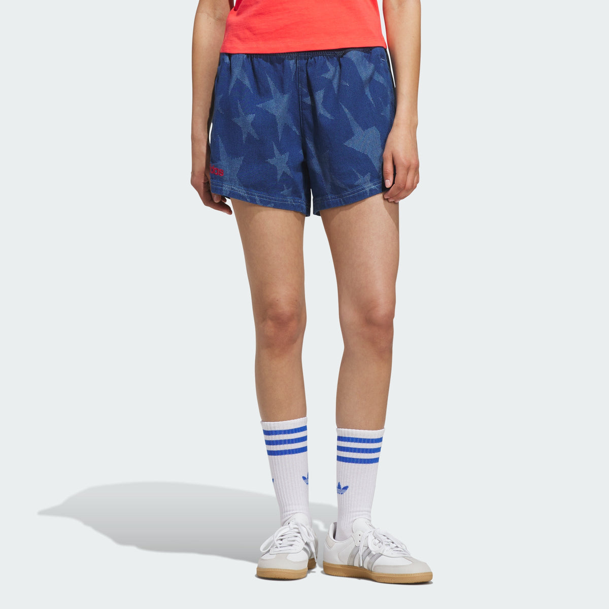 Short de mujer de mezclilla con estampado