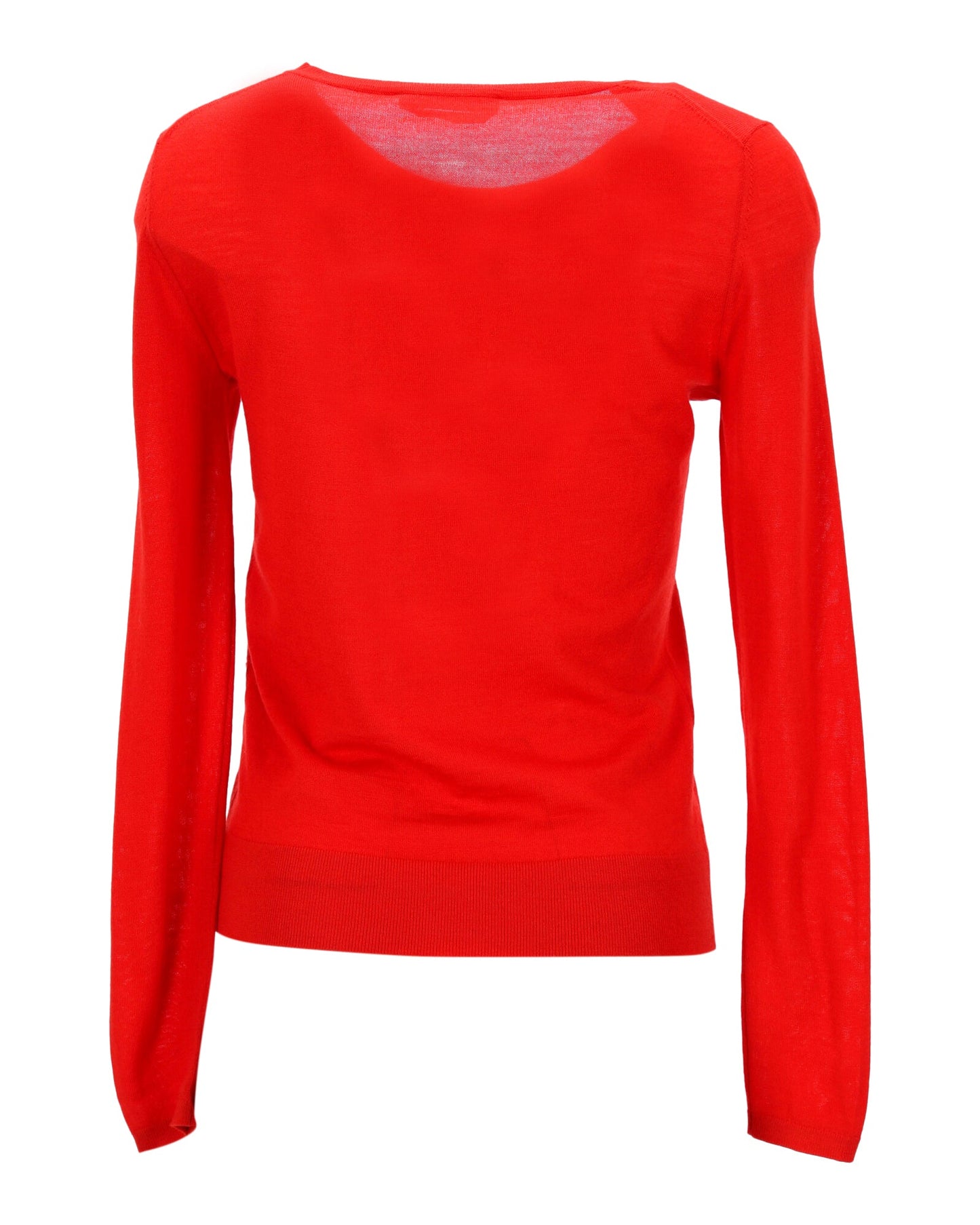 Suéter de lana color rojo