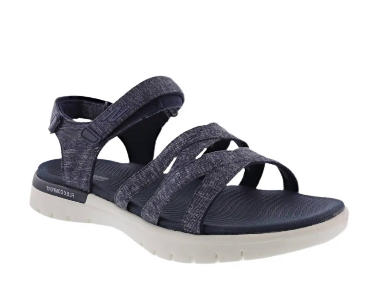 Sandalias de mujer color azul marino