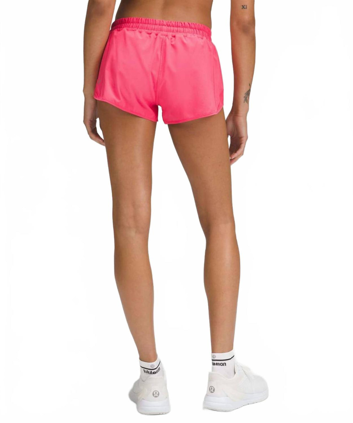 Short de tiro bajo color rosado