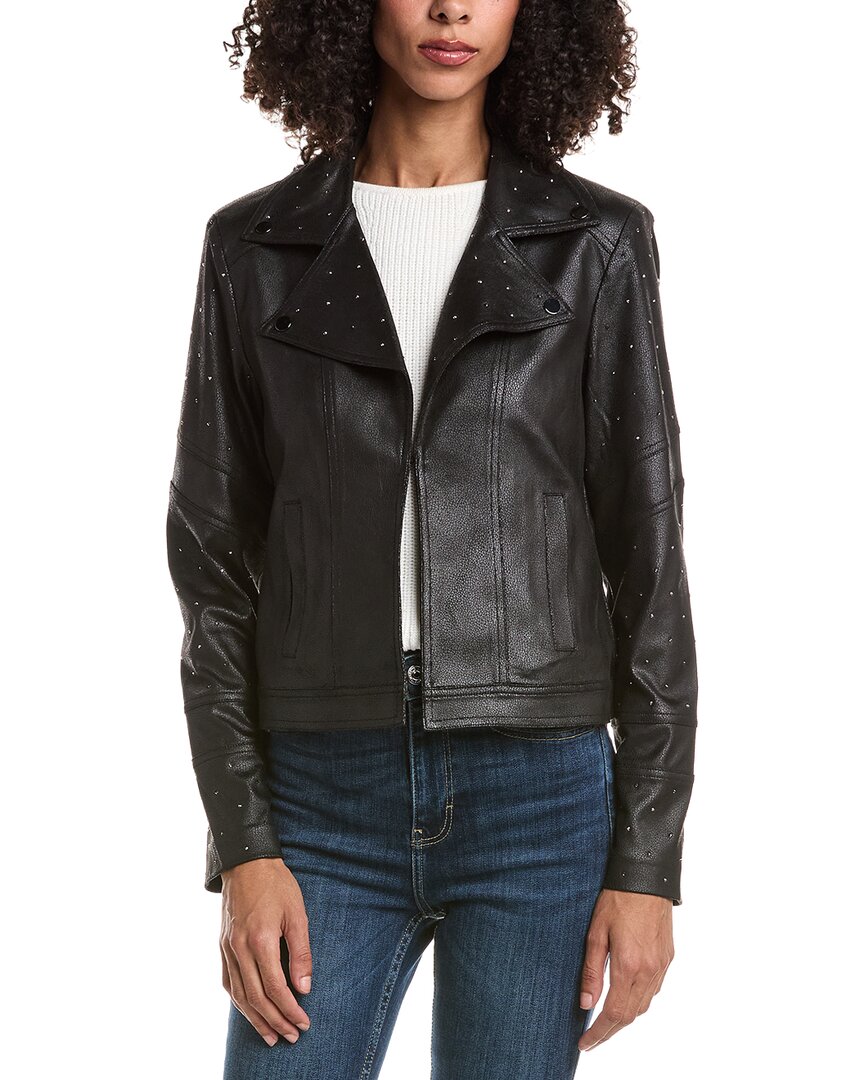 Chaqueta de efecto cuero