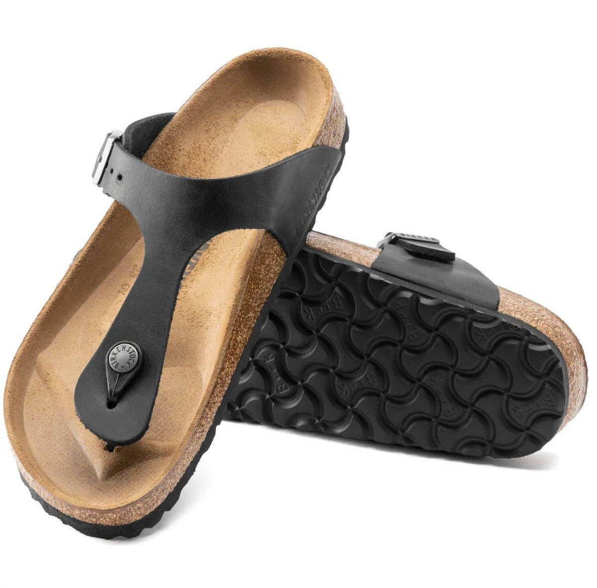 Sandalias de mujer de cuero color negro