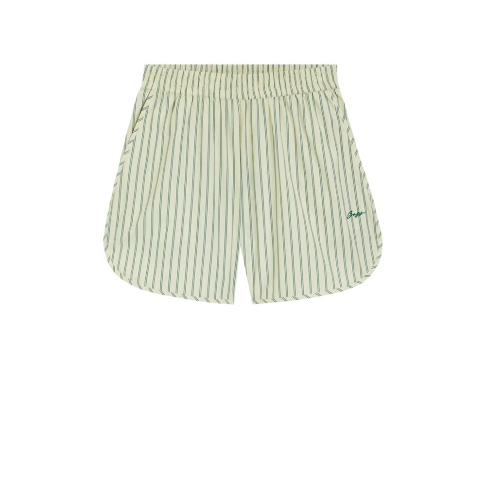 Short de algodón a rayas
