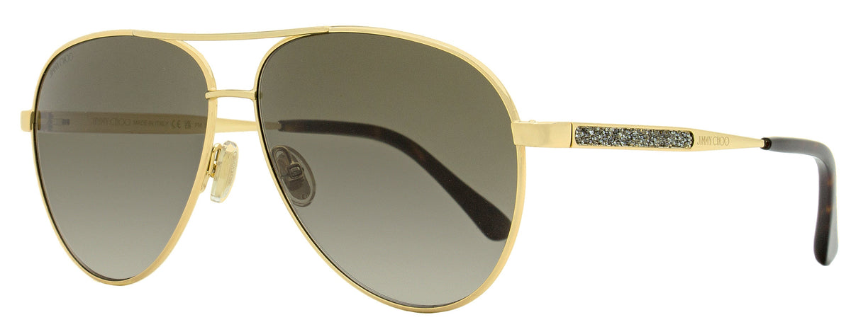 Gafas de sol de mujer 60 mm color dorado