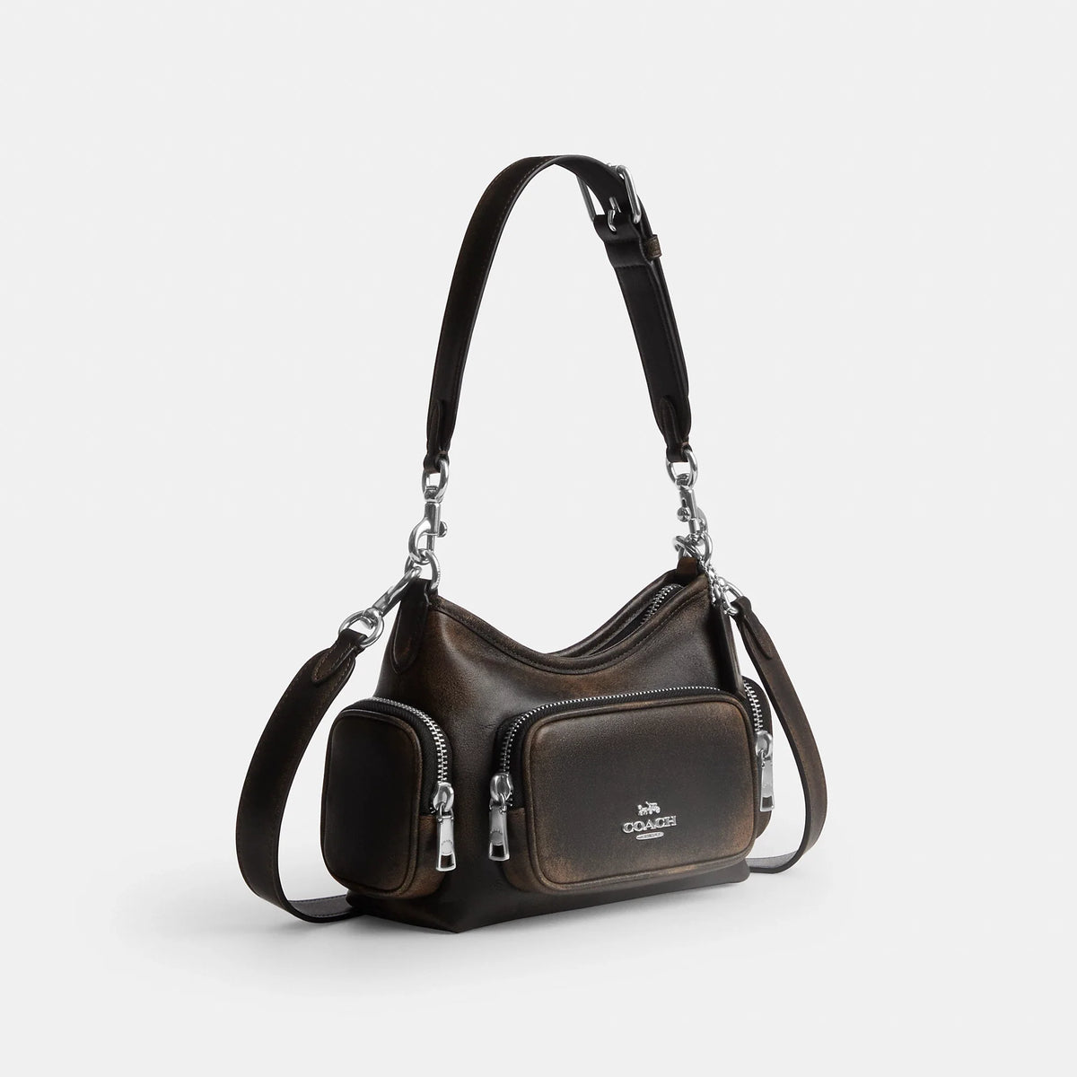 Bolso de hombro de cuero