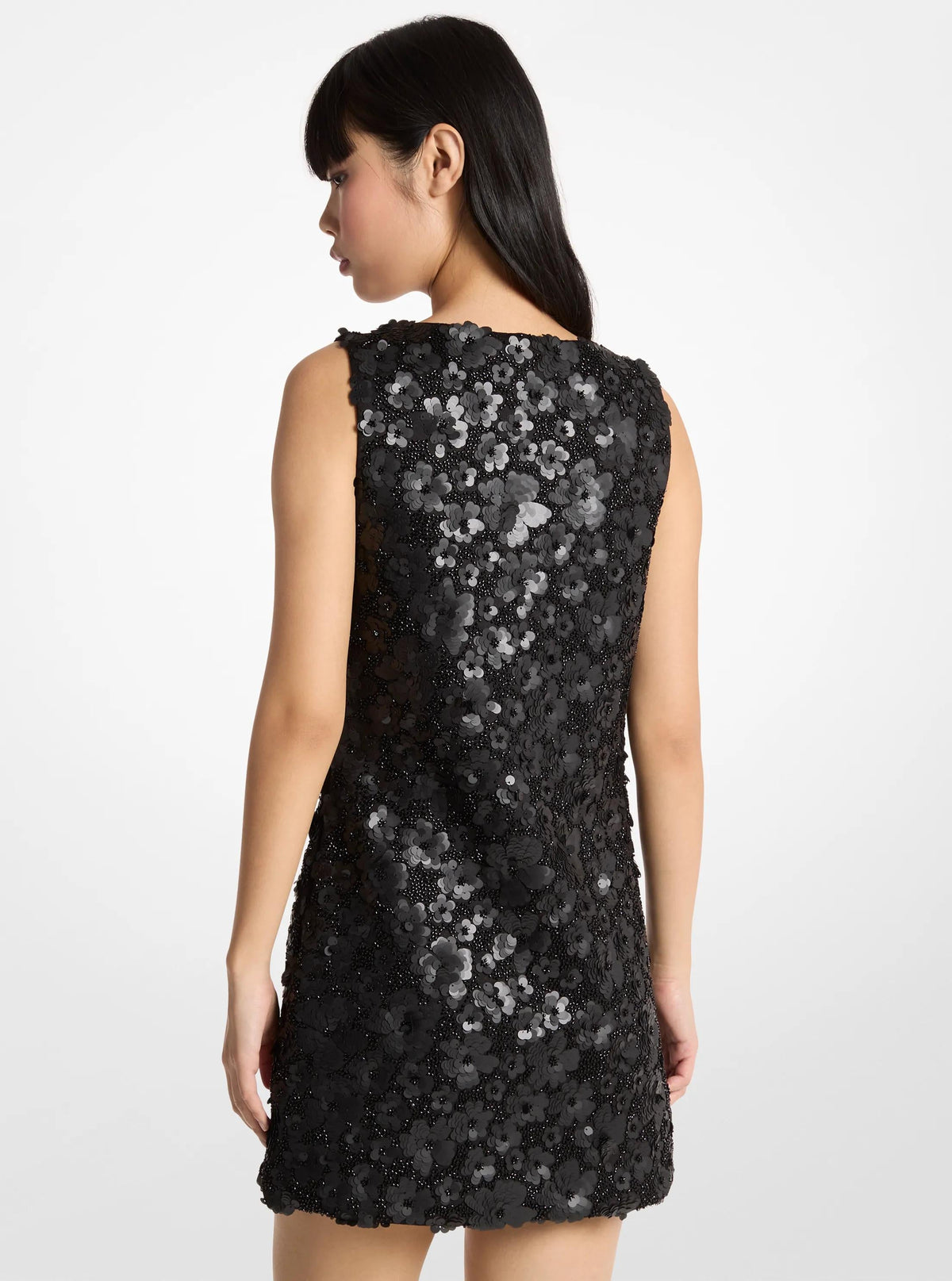 Vestido corto con estampado floral