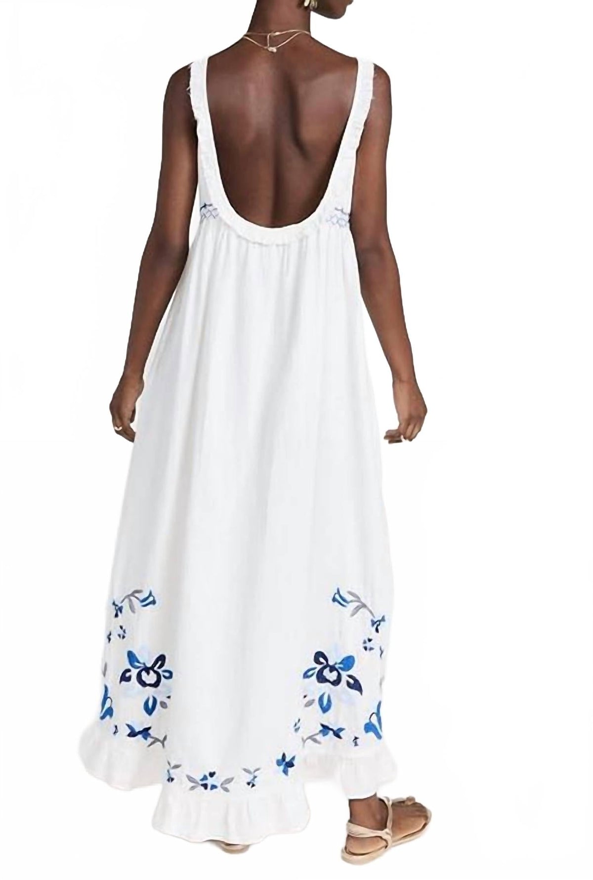 Vestido color marfil