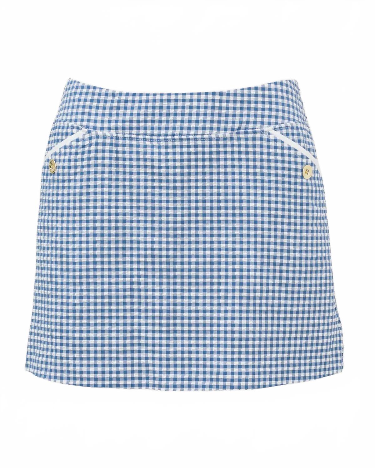 Falda pantalón color azul marino