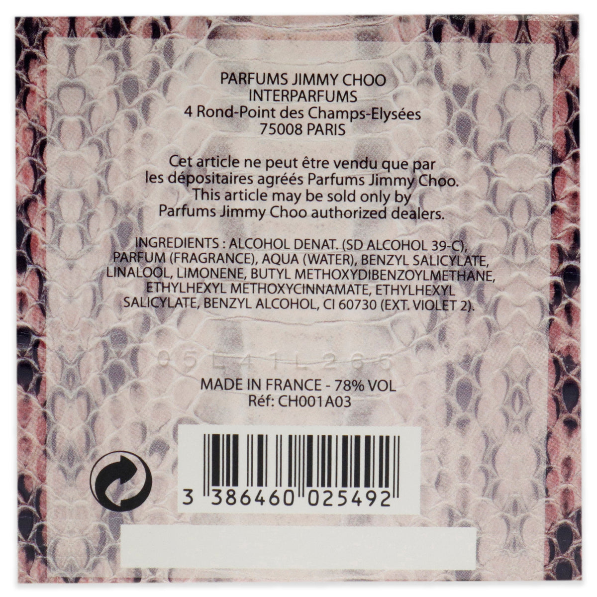 Perfume de mujer eau de parfum 1,3 oz