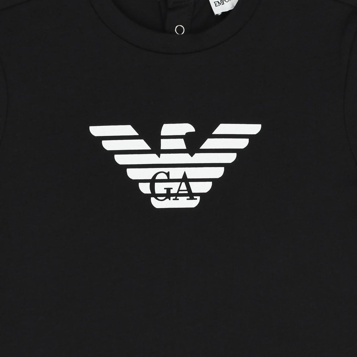 Camiseta infantil con estampado color negro