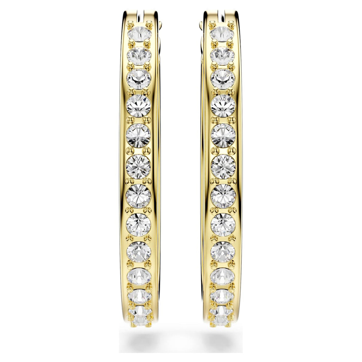 Aretes color blanco y dorado