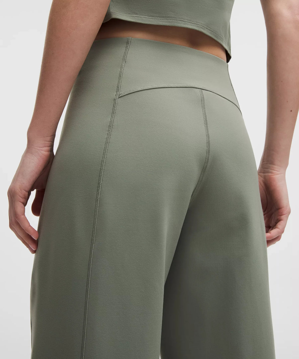 Pantalón de pierna ancha de tiro alto
