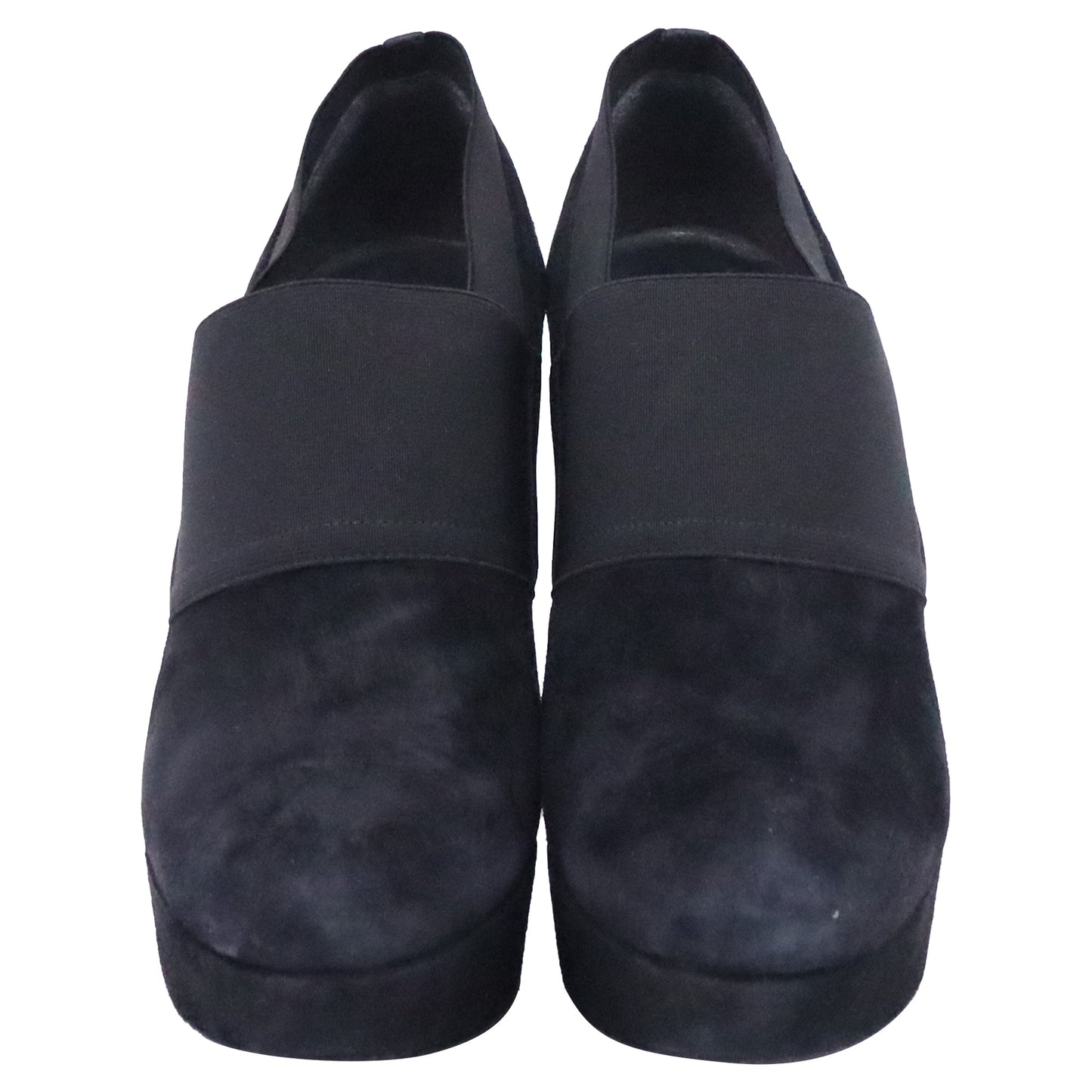 Botines de gamuza con plataforma color negro