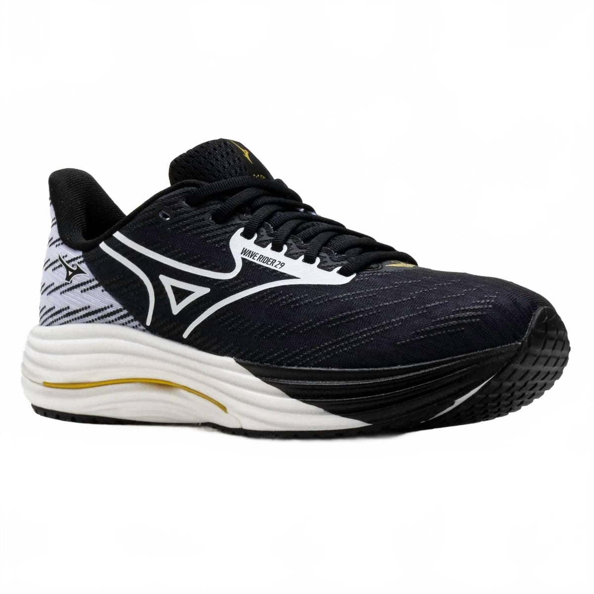 Tenis para correr unisex color negro y dorado