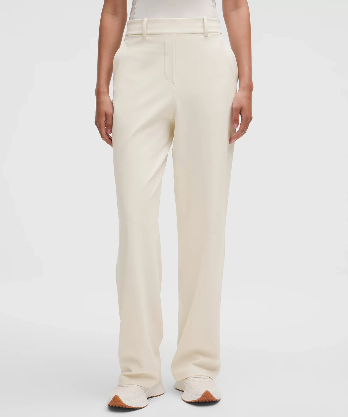 Pantalón de corte recto de tiro alto