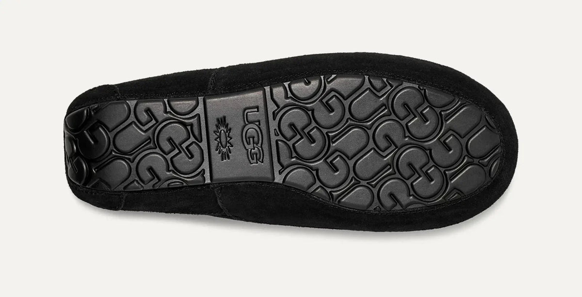 Mocasines de hombre de gamuza sin cordones color negro