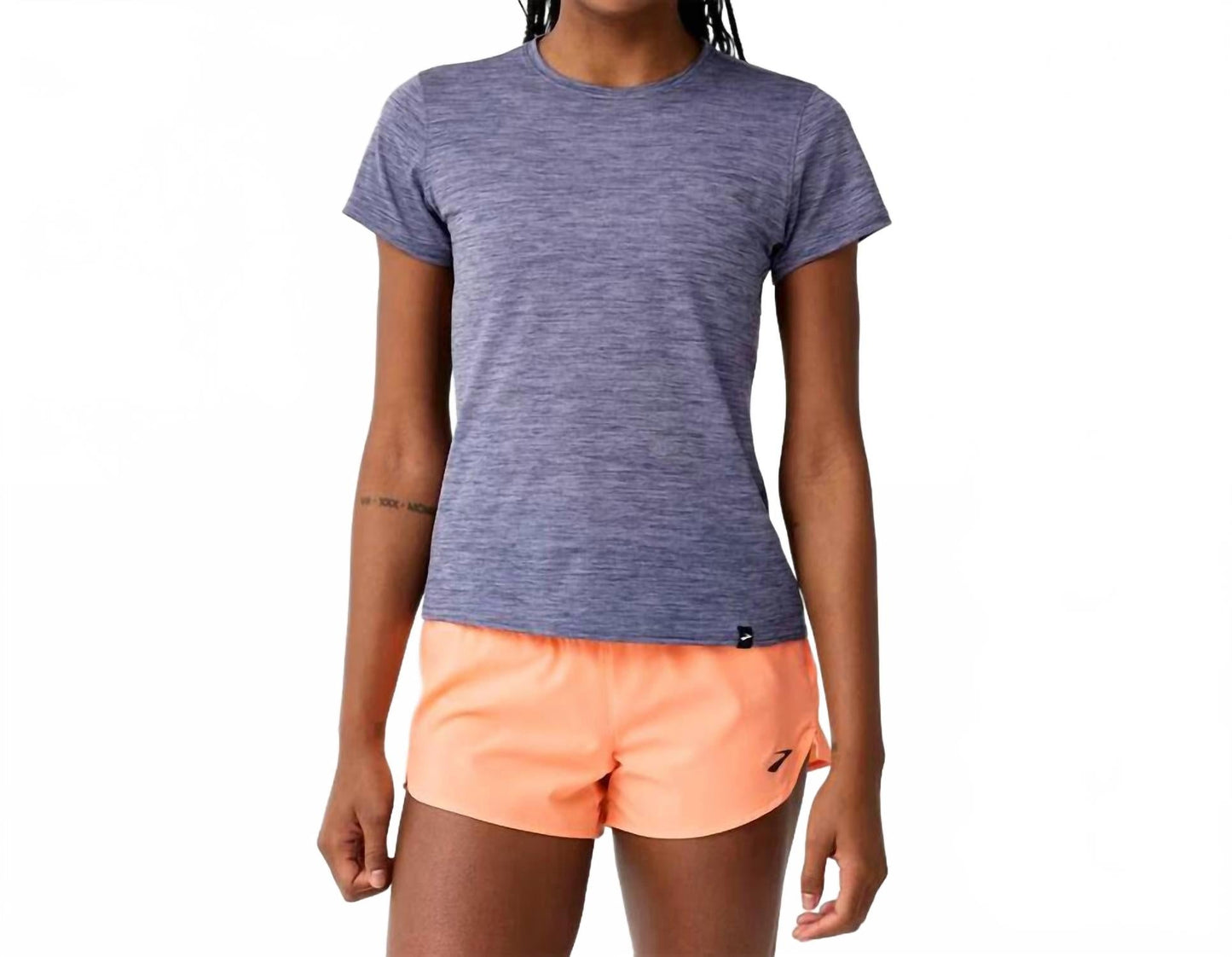 Camiseta de manga corta color violeta
