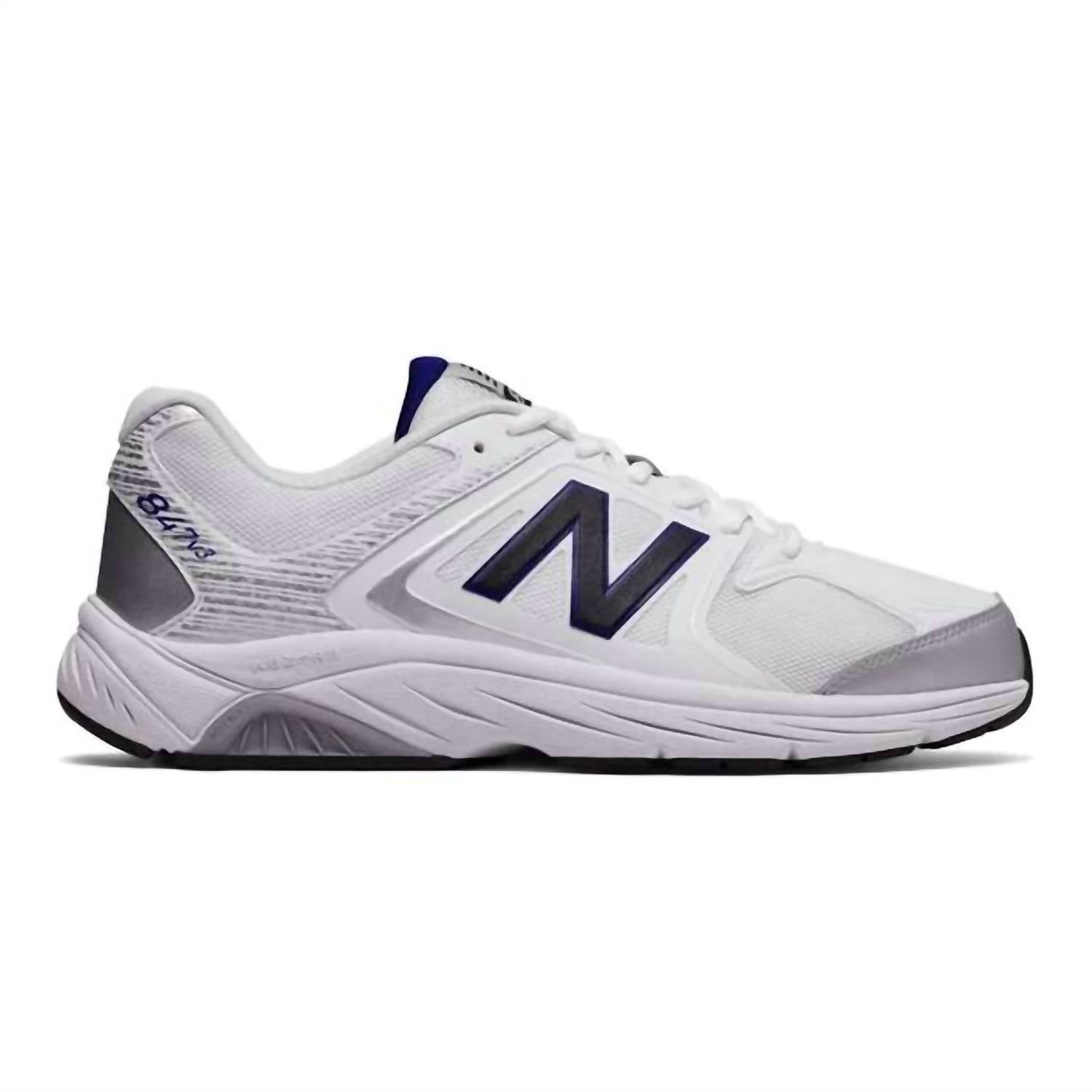 Zapatos de hombre color blanco y azul y gris