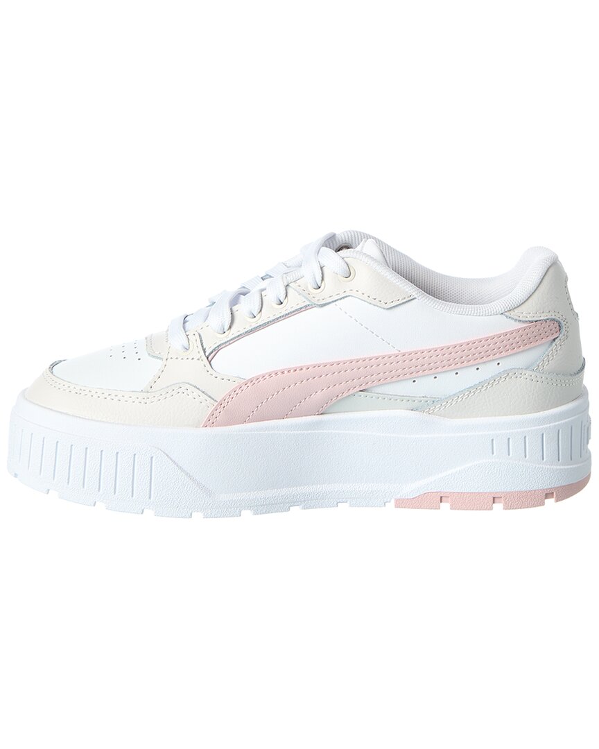 Tenis de cuero con plataforma