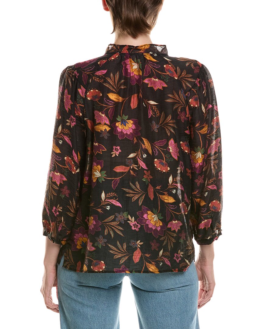 Blusa de mezcla de lino