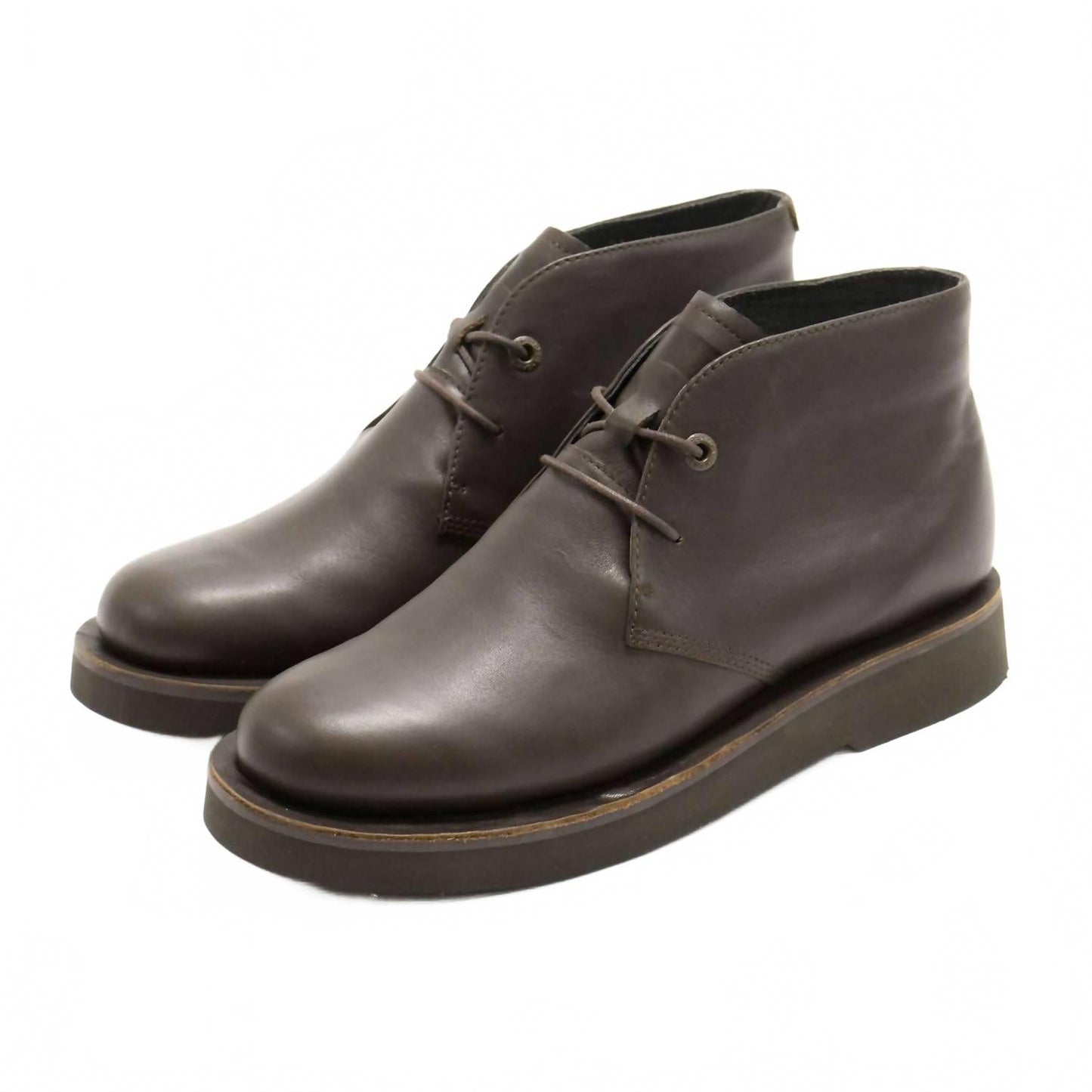 Botines de hombre con cordones color café