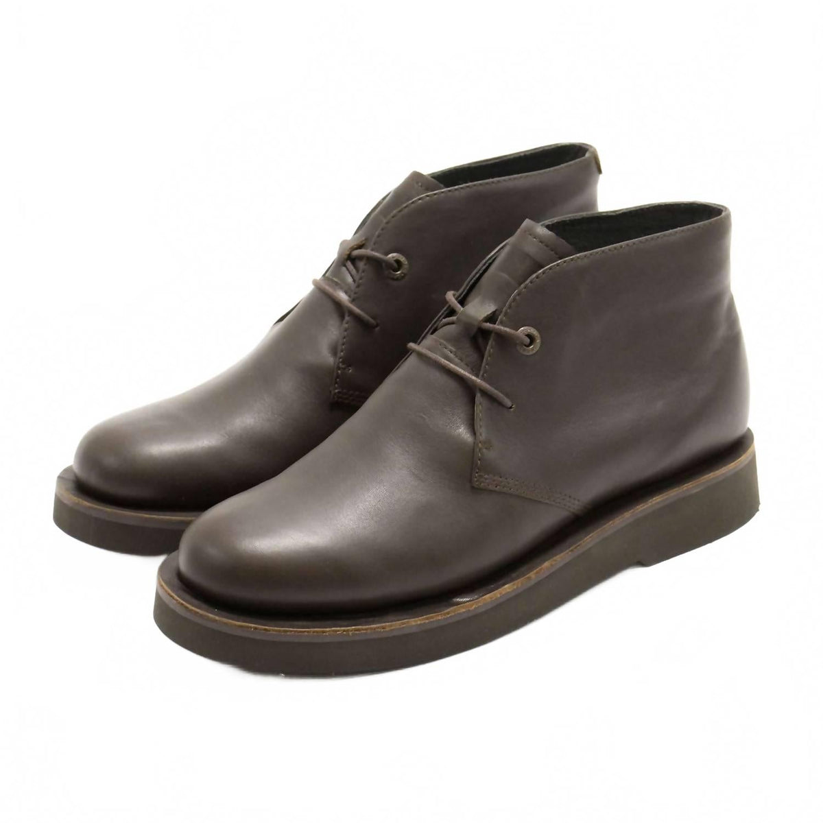Botines de hombre con cordones color café