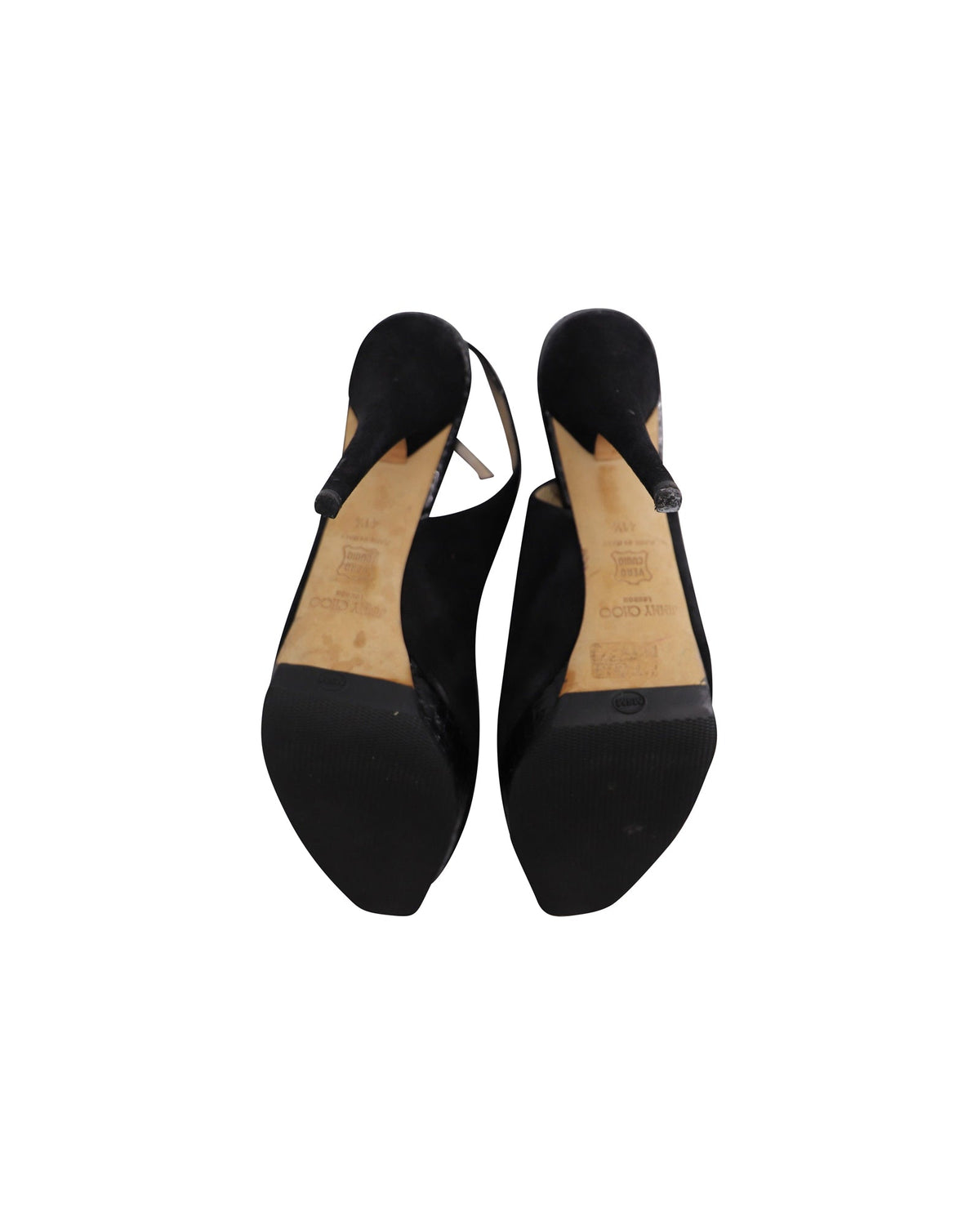 Zapatos de gamuza color negro