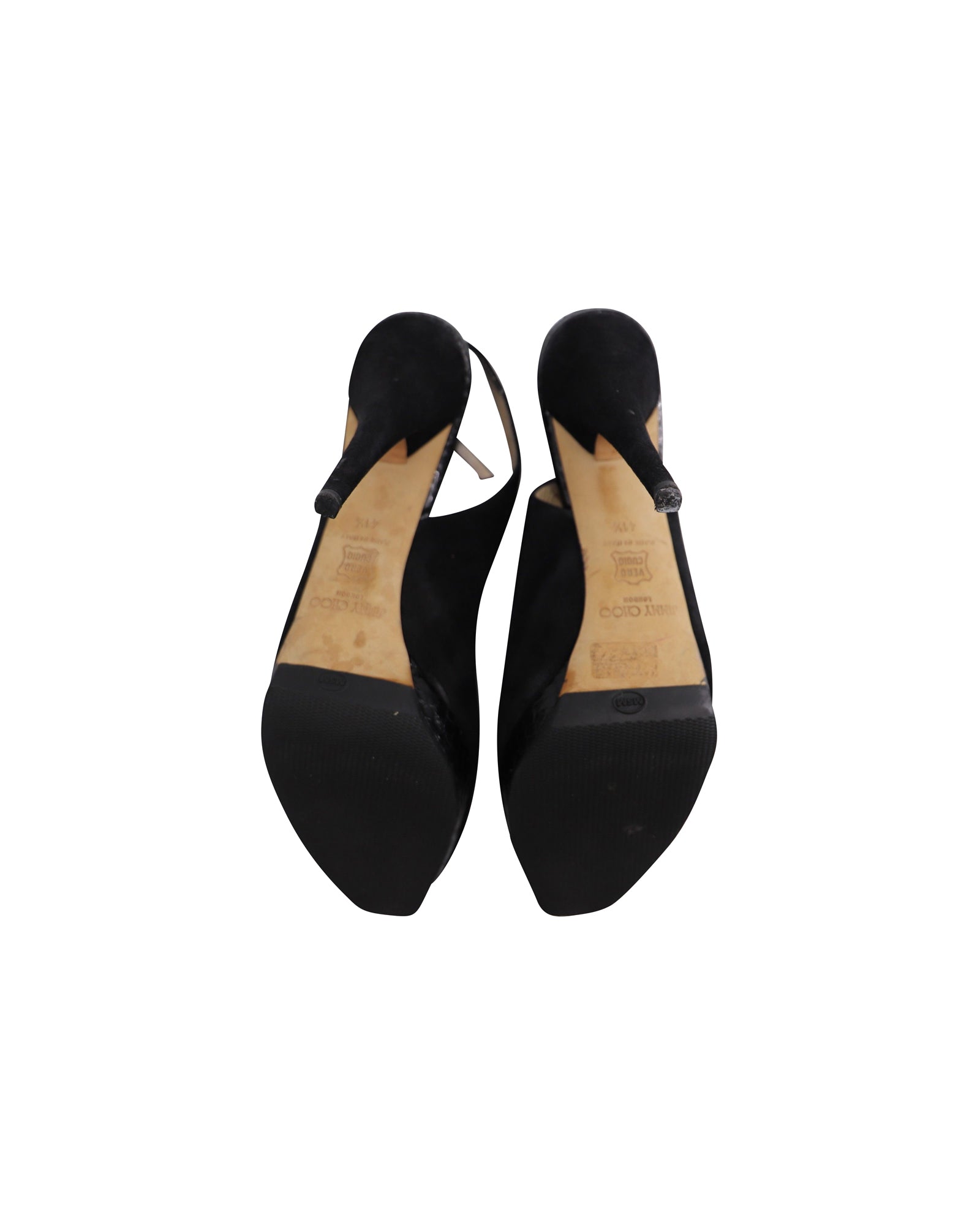 Zapatos de gamuza color negro