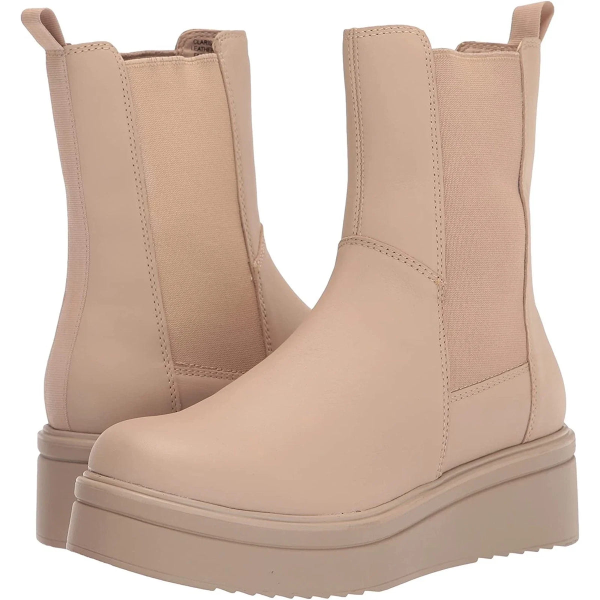 Botas de cuero con plataforma