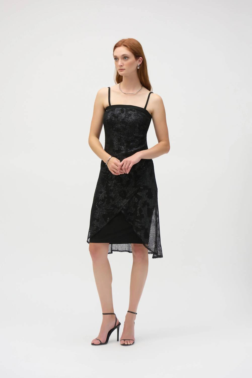 Vestido color negro y plateado