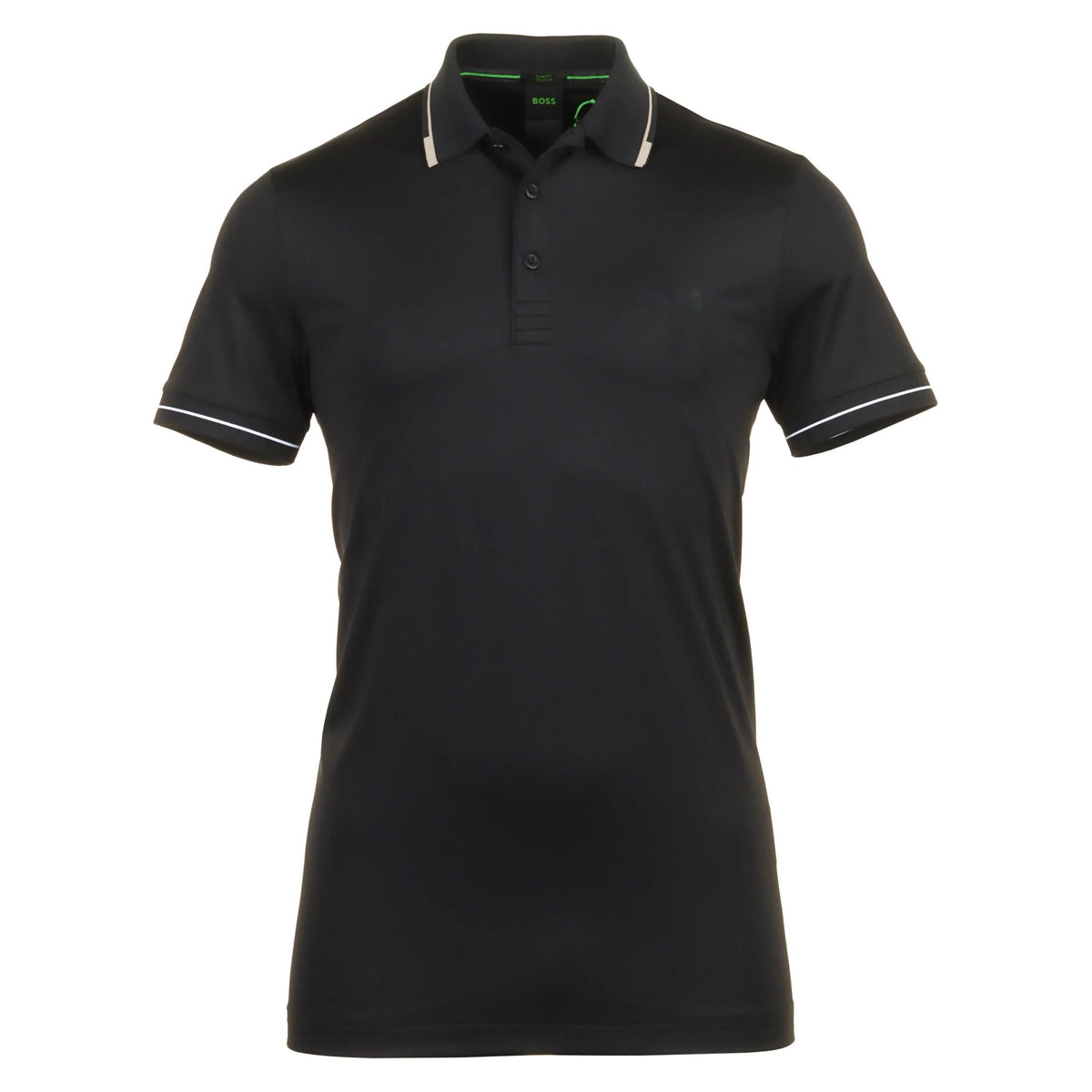 Polo de hombre de manga corta color negro