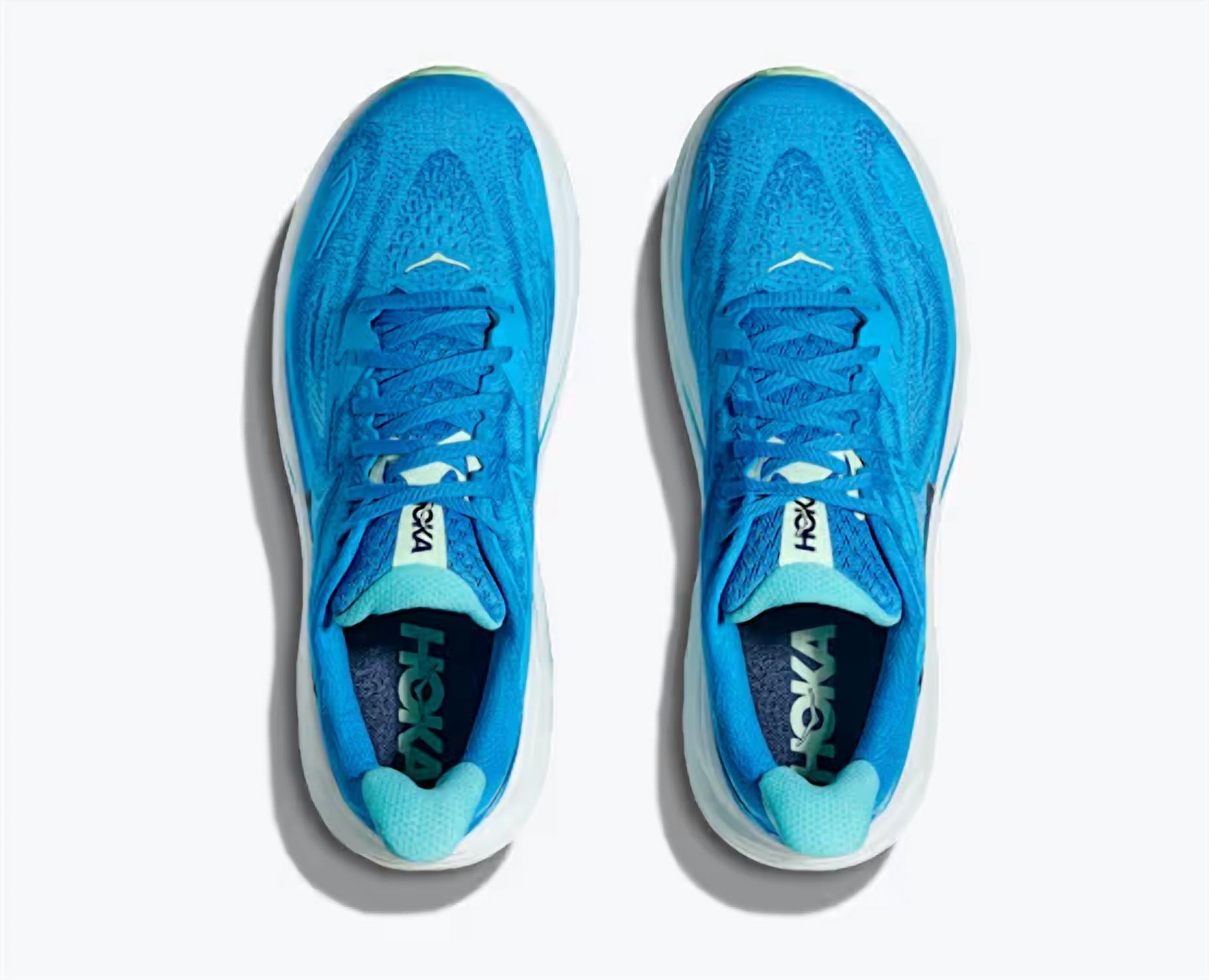 Tenis para correr de hombre color blanco y azul